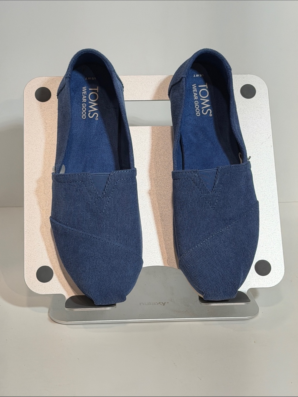 TOMS Wear Good Navy Blue Canvas Alpargata Slip On Shoes